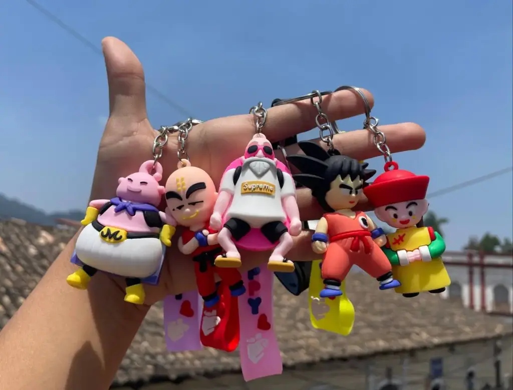 Set de 5 llaveros de dragon ball