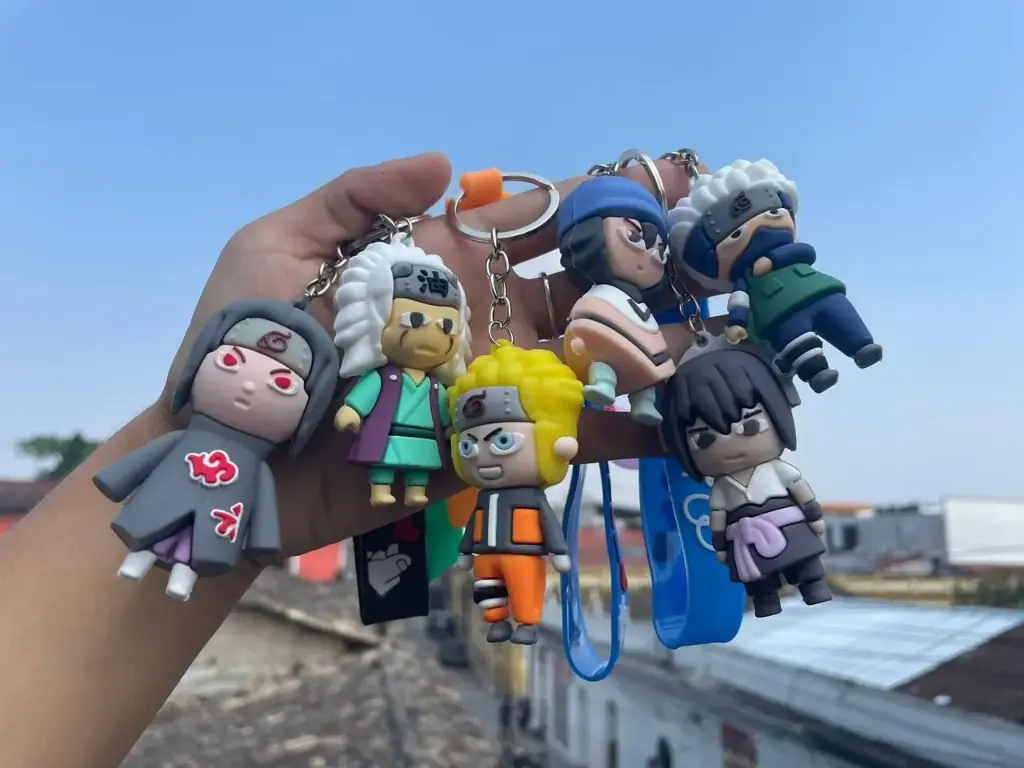 Set de 6 llaveros de naruto