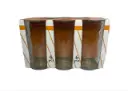 Set de 6 vasos de cristal