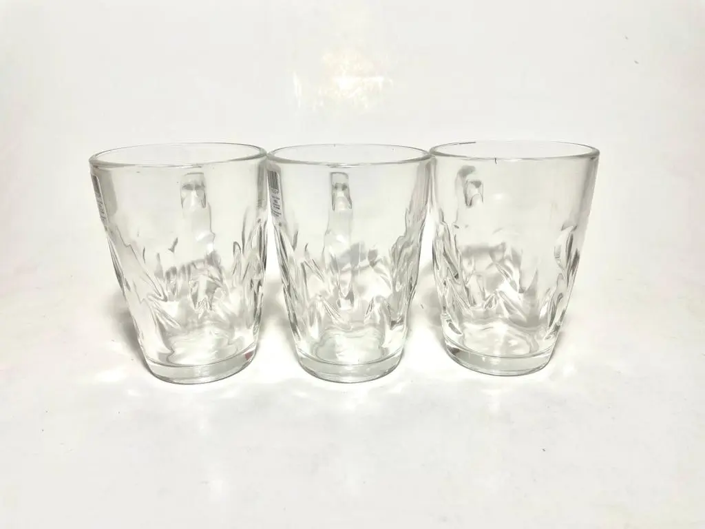 Set de 6 tazas de vidrio