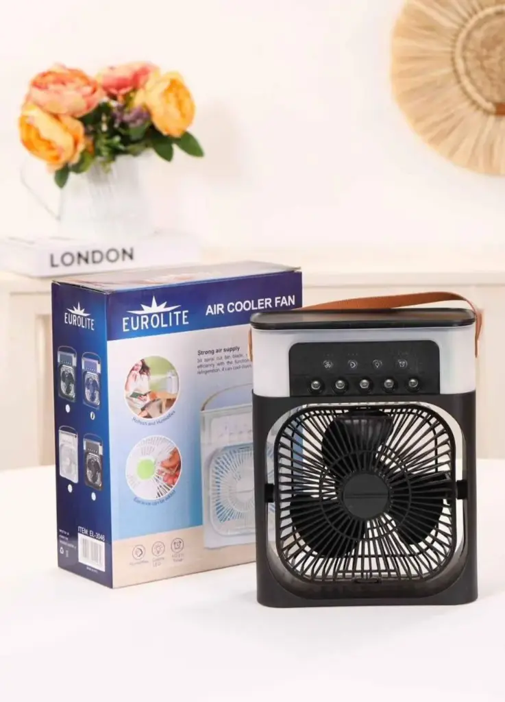 Ventilador y humidificador recargable 