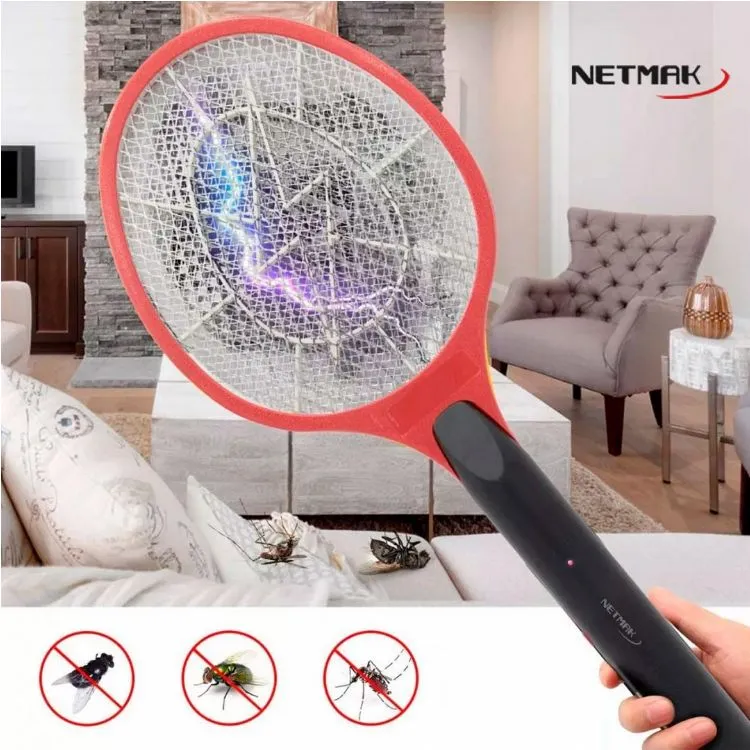 Raqueta eléctrica recargable, sin foco