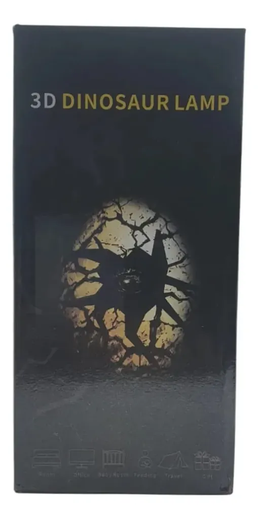 Lampara de huevo de dinosaurio RGB con control remoto