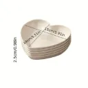 Set de 10 platos plásticos en forma de corazón