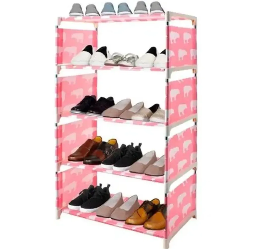 Zapatera de 5 repisas decorada 
