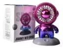 Mini Ventilador Portátil con Diseño de Astronauta, Metálico