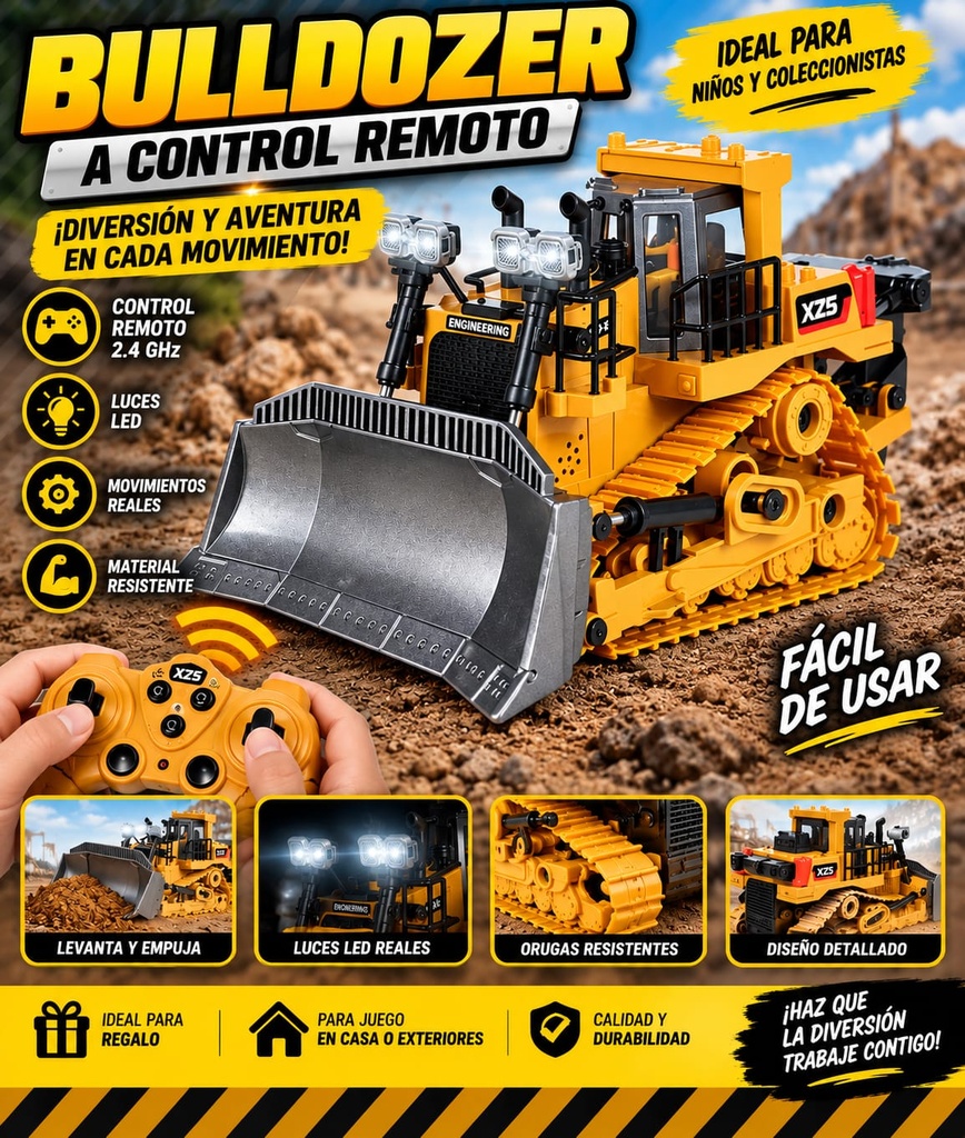 Bulldozer a Control Remoto