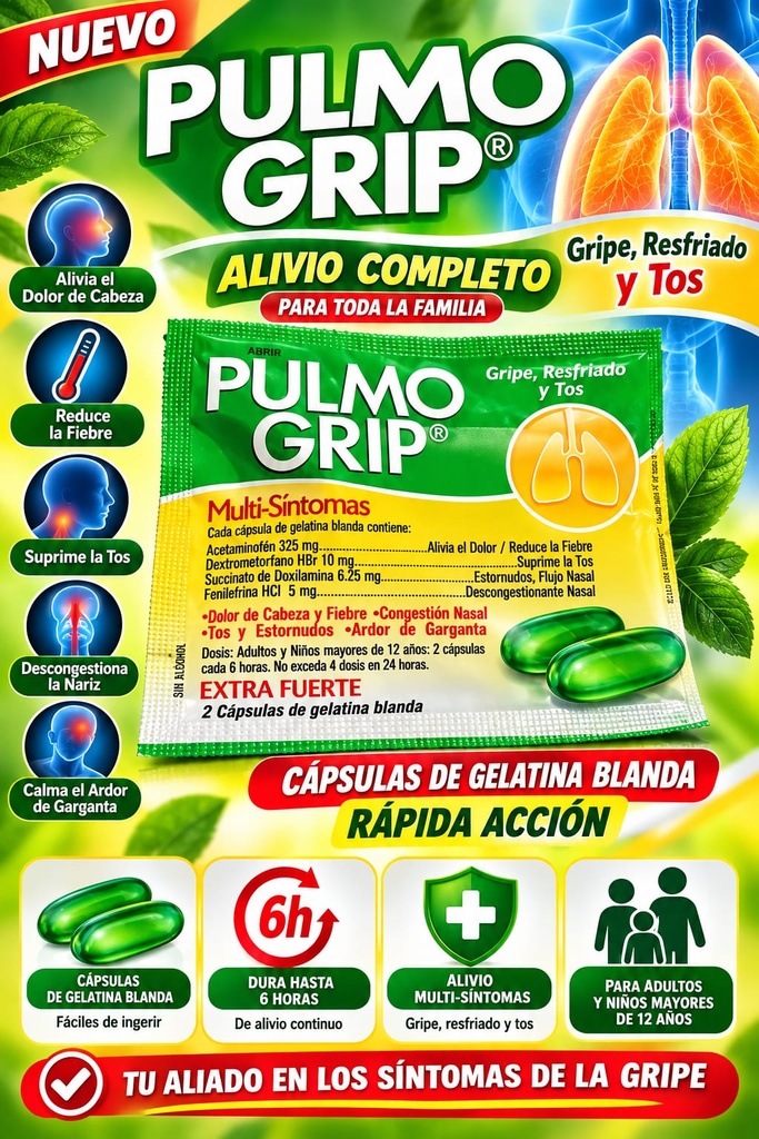 💊 Pulmo Grip Extra Fuerte