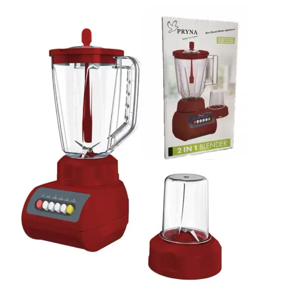 Licuadora 2 en 1 pryna, vaso plastico