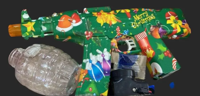 Pistola pequeña, balas de hidrogel