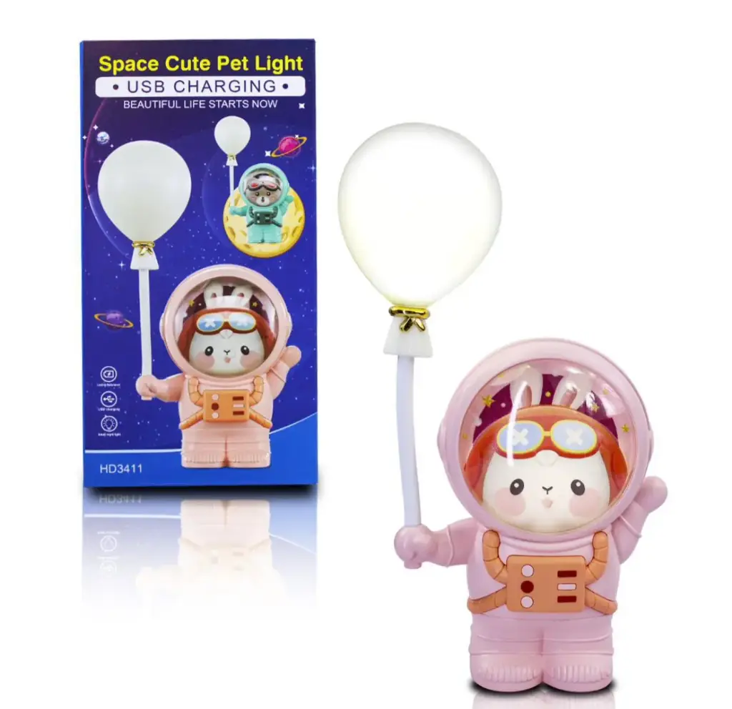 Lampara de mesa, astronauta