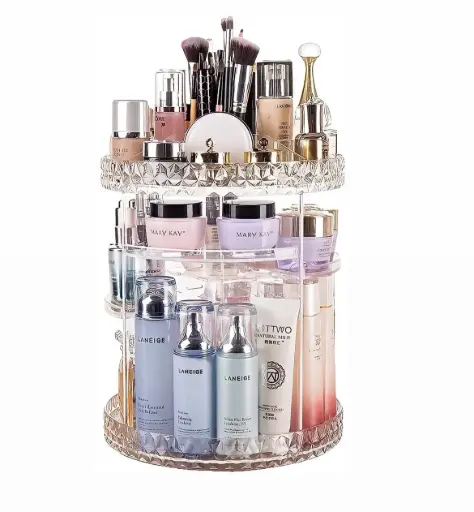 Organizador de maquillaje giratorio