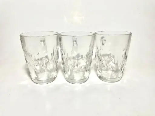 Set de 6 tazas de vidrio