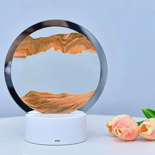 Lámpara de noche con arena movediza