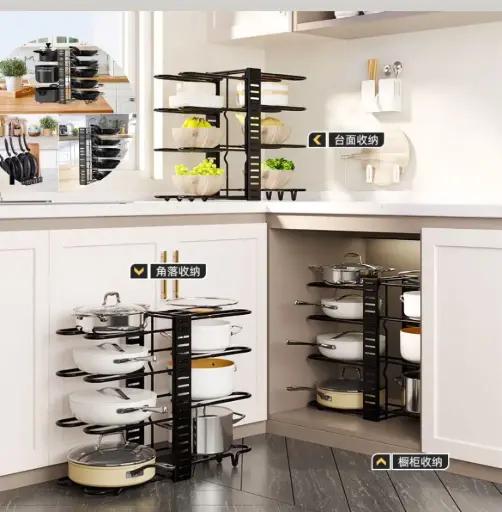 Estante organizador de ollas