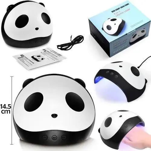 Lampara uv para uñas, con forma de panda