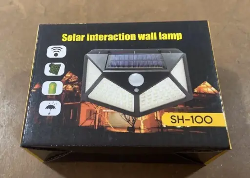 Lampara solar mediana con sensor de movimiento 