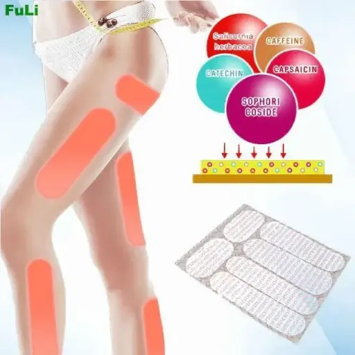 Set de 6 parches anticeluliticos para piernas